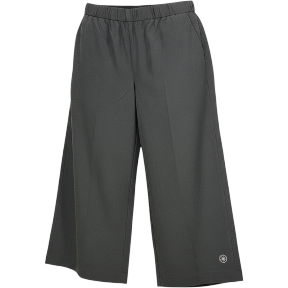 Full Beauty‎ Sport 14W Black Wide Leg Cropped Pants Womens Athleisure Casual